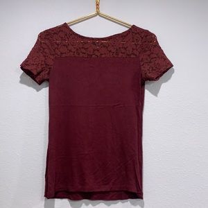Burgundy T-shirt